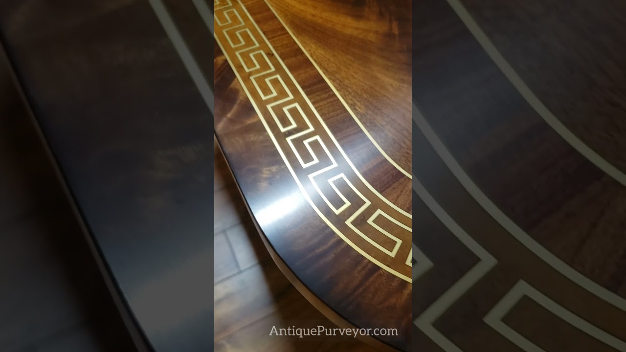 Theodore Alexander Dining Table, UNVEILING a 20-foot Brass Inlaid Banquet Table