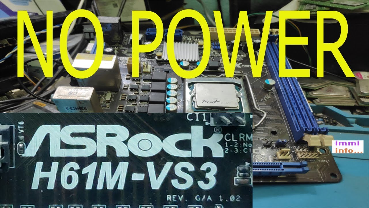 ASRocK H61M VS3 NO POWER PROBLEM FIX