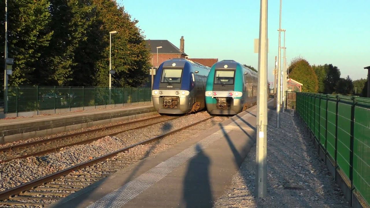 Croisement XGC 76729/730 Picardie - XGC 76500 Pays De La Loire à Grandvilliers