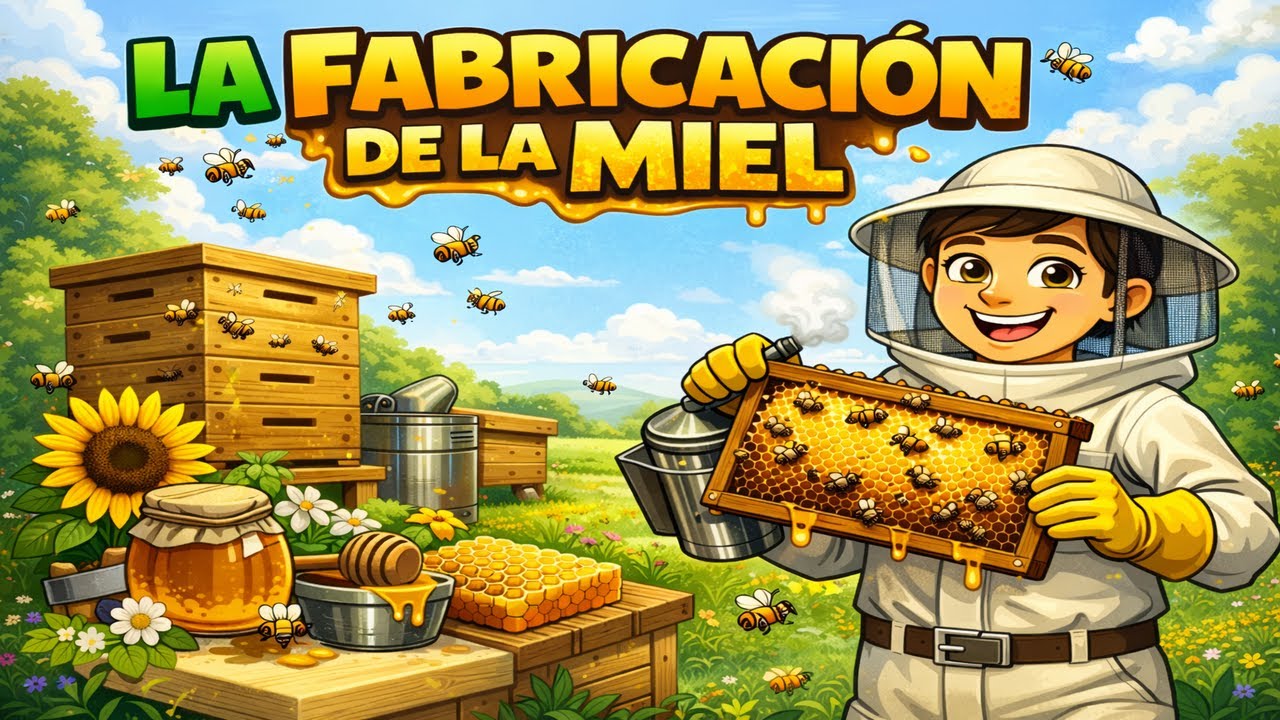 &iquest;C&oacute;mo hacen miel las abejas? 🍯 | Viaje a la colmena | V&iacute;deo para ni&ntilde;os curiosos