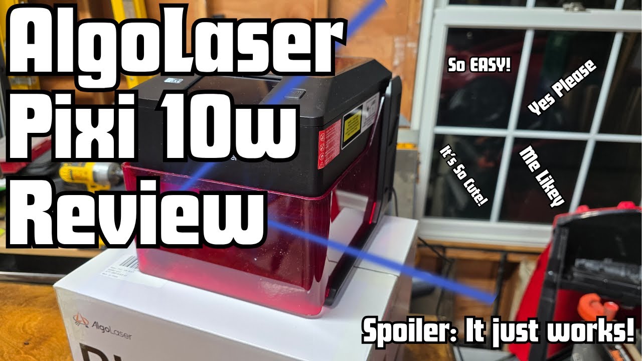 Лазеры: Распаковка и первый обзор лазера AlgoLaser Pixi 10W: лучший ли это лазерный гравер для но...