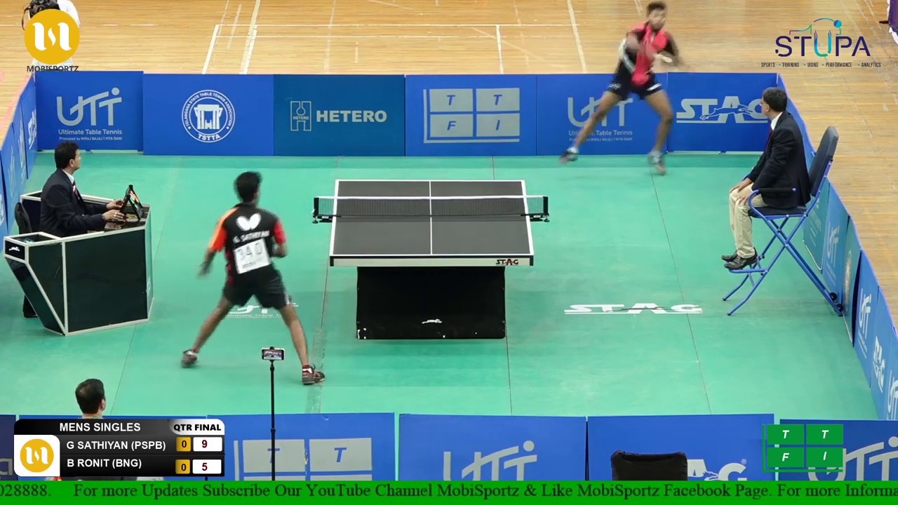 Sathiyan Gnanasekaran vs Ronit Banja Qtr Final India Table Tennis Senior National Championship  2019