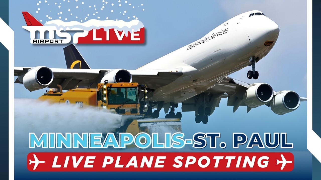 🔴 LIVE FRIGID WINTER PLANE SPOTTING ACTION! ❄ MSP AIRPORT ❄ 2/25/26