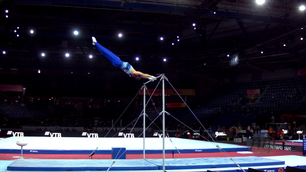 KUZOVKOV Konstantin (GEO) - 2019 Artistic Worlds, Stuttgart (GER) - Qualifications Horizontal Bar