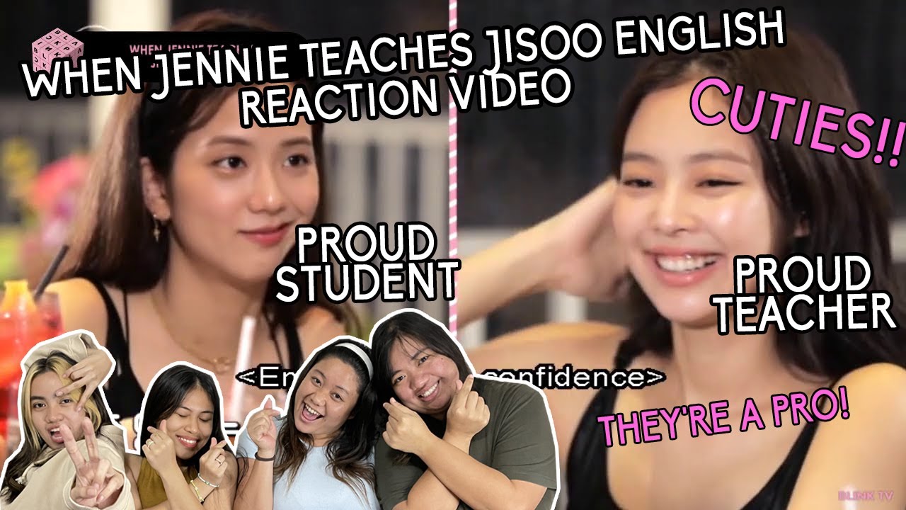 JENSOO When Jennie Teaches Jisoo English Reaction Video | Pinkpunk TV