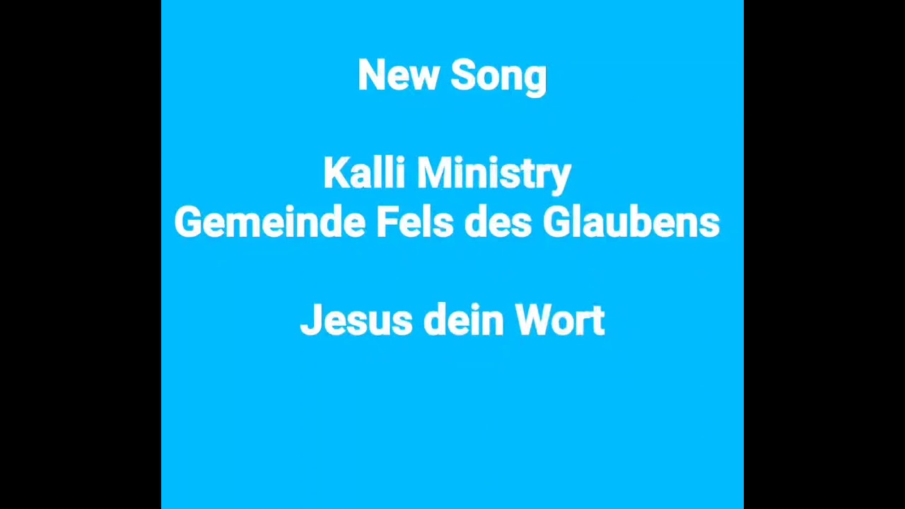 Kalli Ministry New #worship #gemeinde #jesus Jesus dein Wort.