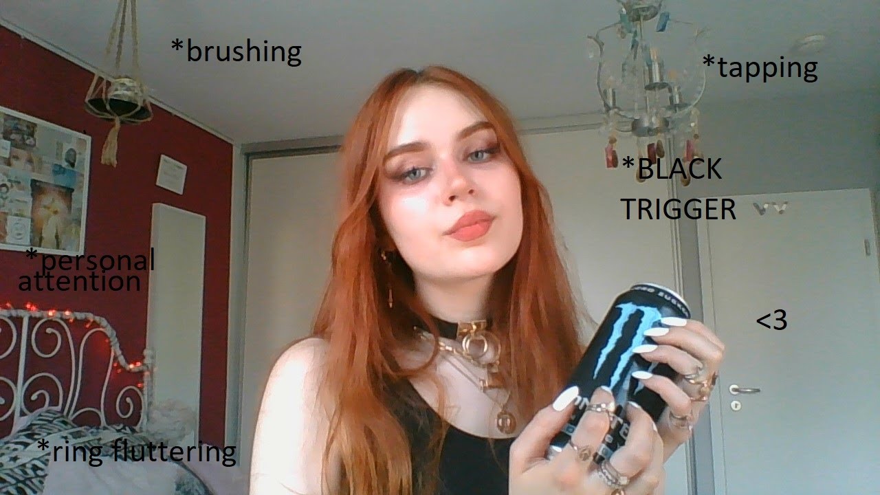 ASMR black triggers | personal attention, brushing , ring fluttering, mouthsounds  german/deutsch