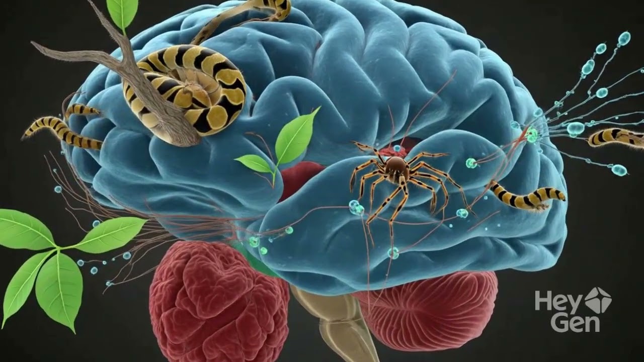 Why We Fear Snakes & Spiders: Evolutionary Brain Mechanisms | Ultra-Realistic Medical Animation