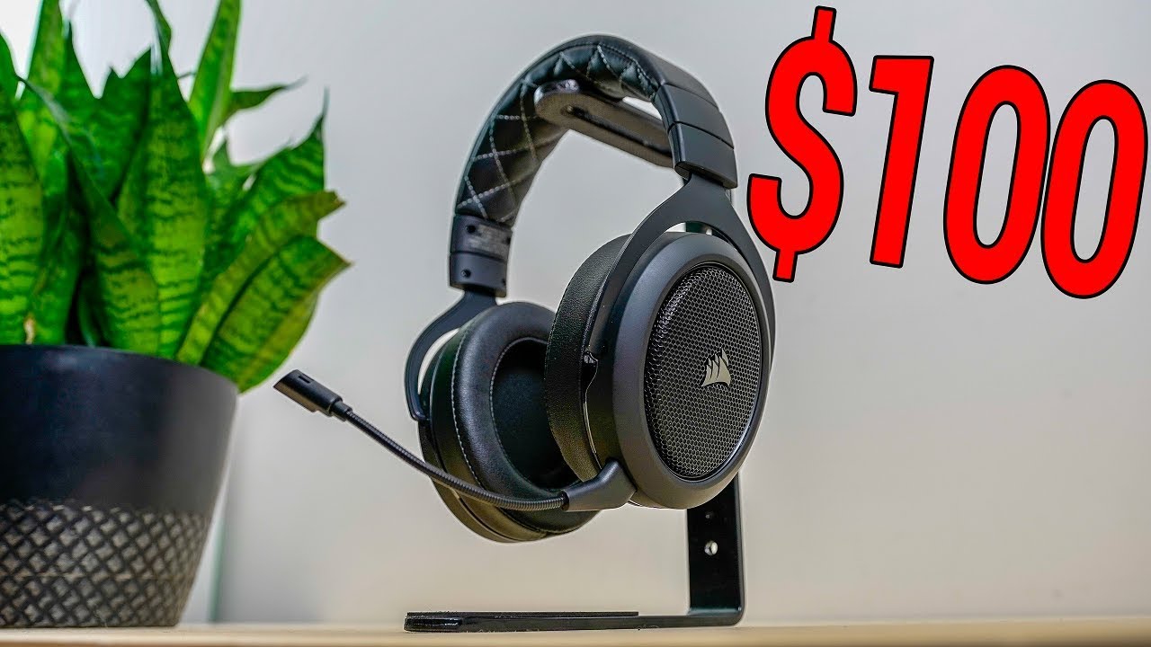 Best Wireless Gaming Headset Under $100! -- Corsair HS70 Review