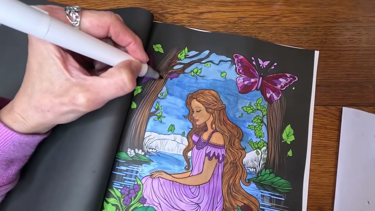 Forest Fairies Coloring Book ASMR – Autumn Escape Sounds Part 3