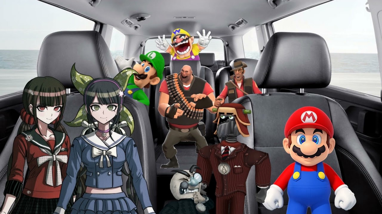 Wario survives after getting Mario and friends to die in a car crash.mp4