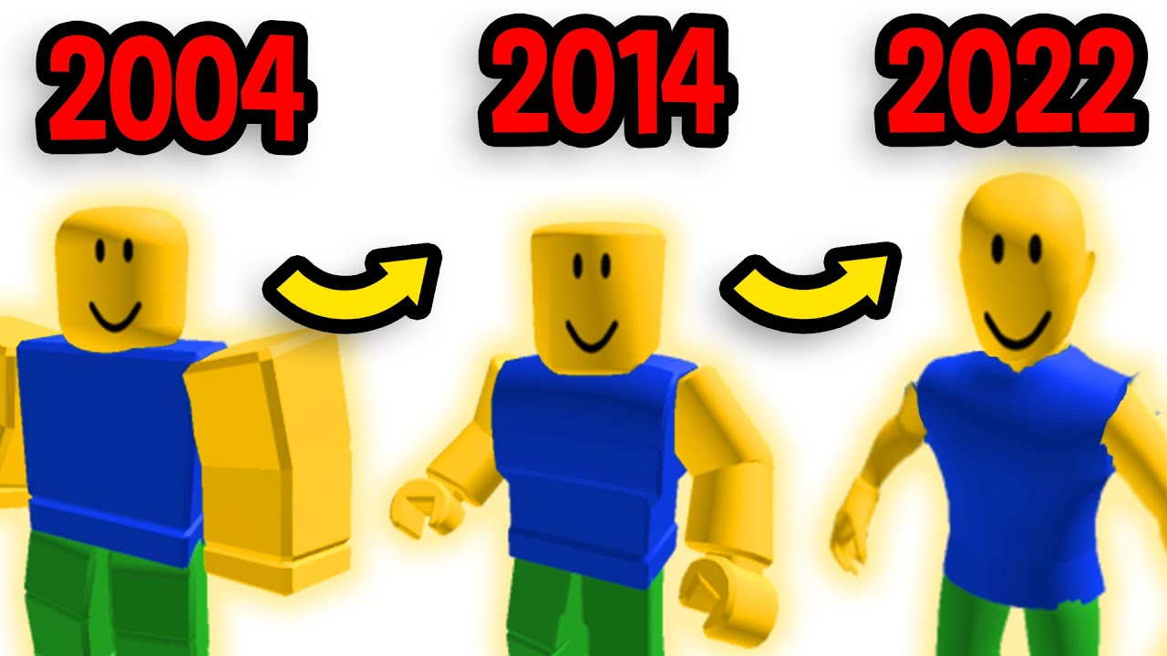 Evolution of Roblox Noobs (2004 - 2022) - OLD vs NEW