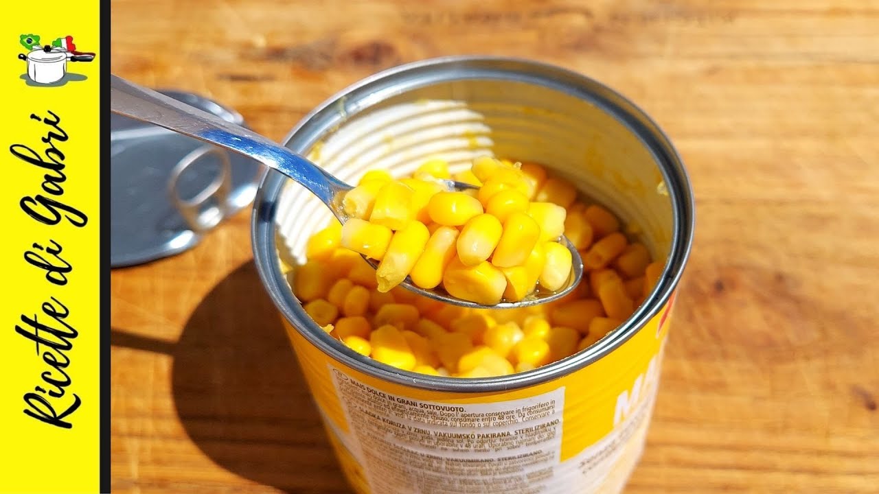 SPLENDIDA RICETTA CON IL MAIS IN SCATOLA Cena o pranzo pronto in 5 minuti! - Ricetta facile di Gabri