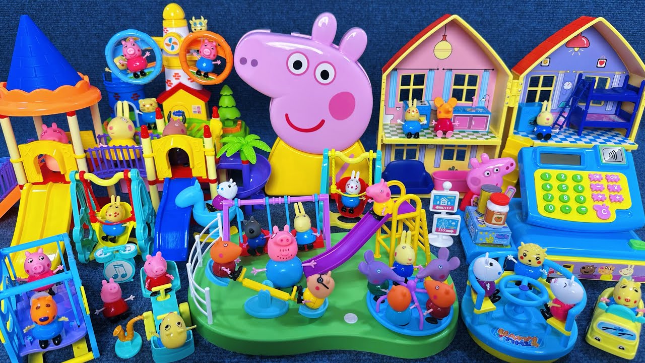 13 Minutes Satisfying with Unboxing Peppa Pig House & Super Playground Playset ASMR｜Review Toys