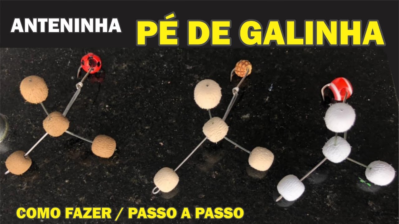 COMO FAZER ANTENINHA PÉ DE GALINHA - ESTA SELECIONA SÓ TAMBÃO