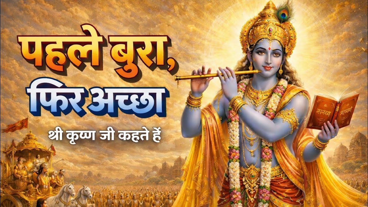 श्री कृष्ण जी कहते हैं पहले बुरा फिर अच्छा | भगवत गीता |