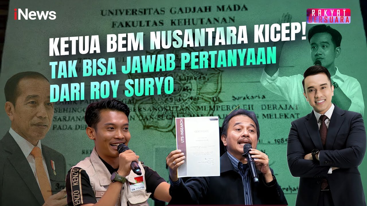 Disoraki Emak-emak, Ketua BEM Nusantara Tak Bisa Jawab Roy Suryo | Rakyat Bersuara