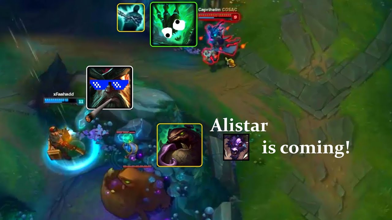 LoL Best Moments #58 Thresh hook counter with Gromp (League of Legends)
