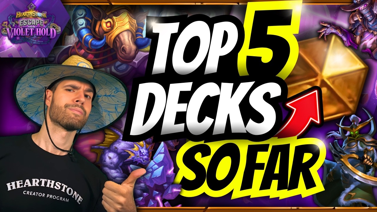 🏆 TOP 5 BEST DECKS AFTER THE PATCH! Hearthstone Meta Report