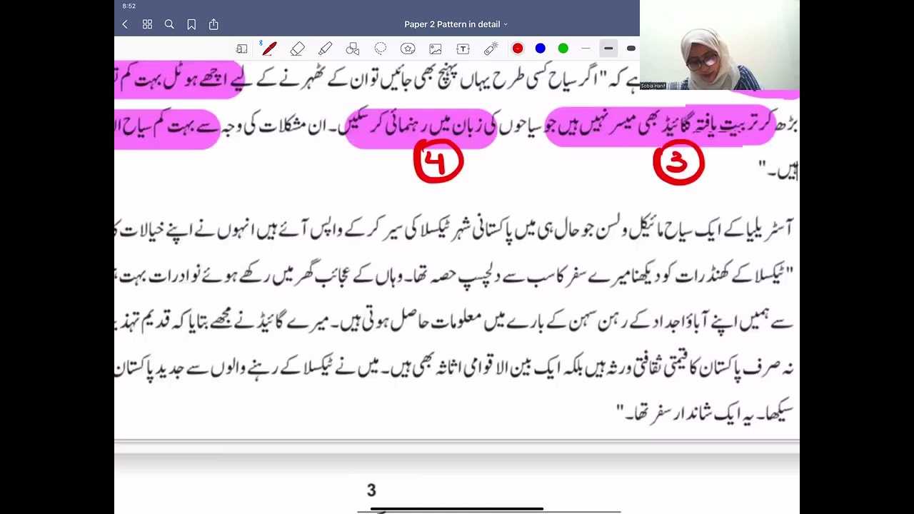 Discussion on A Level Urdu Paper 2 structure - Q1, Q2, Q3 and Q4