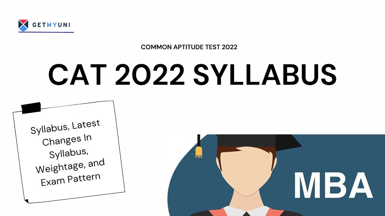 CAT Syllabus 2022: Download Latest Exam Syllabus | CAT 2022 Syllabus, Revisions and Weightage| GMU