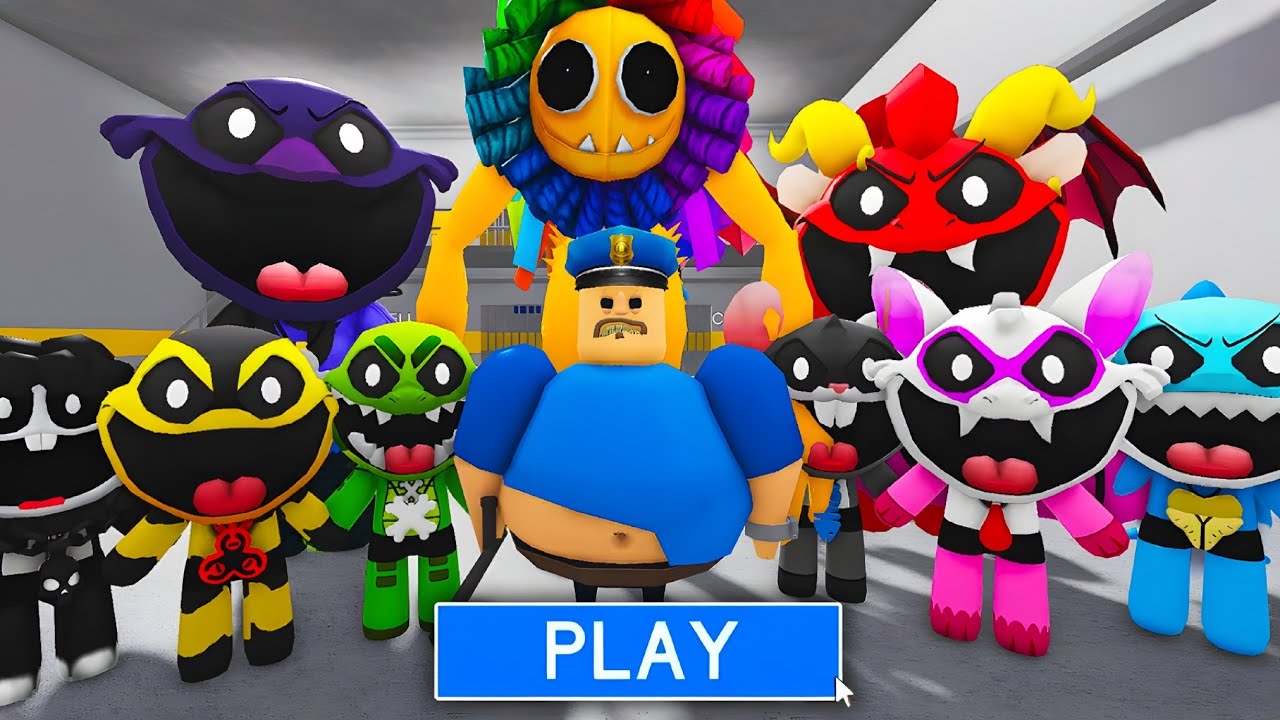 POPPY POLICE FAMILY PRISON RUN ESCAPE! (Obby) = ROBLOX