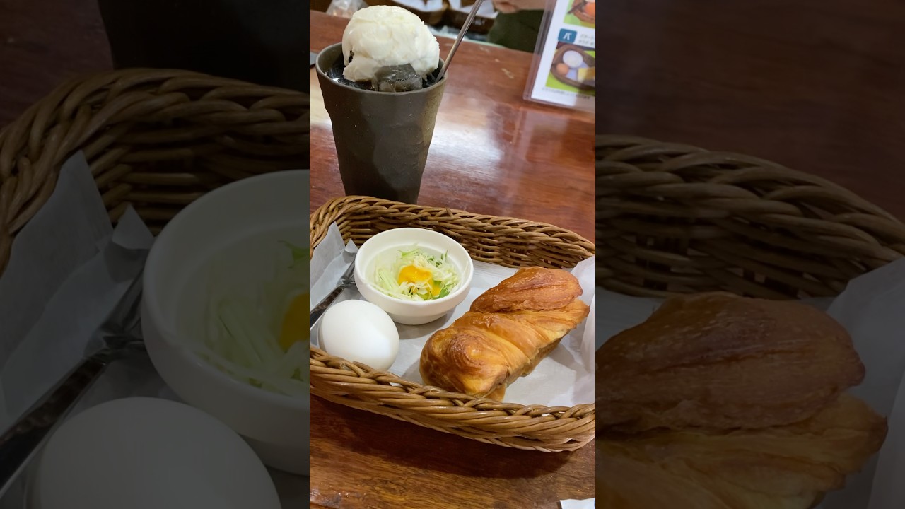 【モーニング】尾張珈琲館 コーヒーフロート&デニッシュパンモーニング