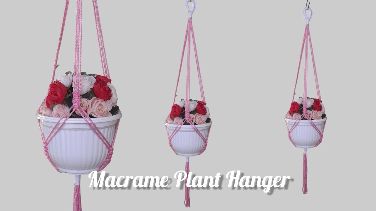 Macrame Plant Hanger Without Ring || Gantungan Pot Dari Tali Kur Tanpa Ring