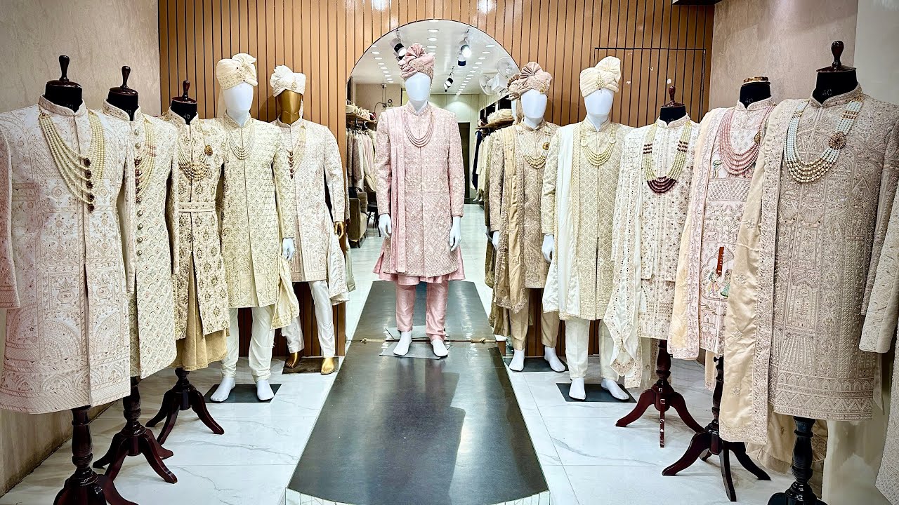 Complete Wedding Sherwani collection in Karol Bagh Delhi | Ethnic Relations Sherwani in Delhi