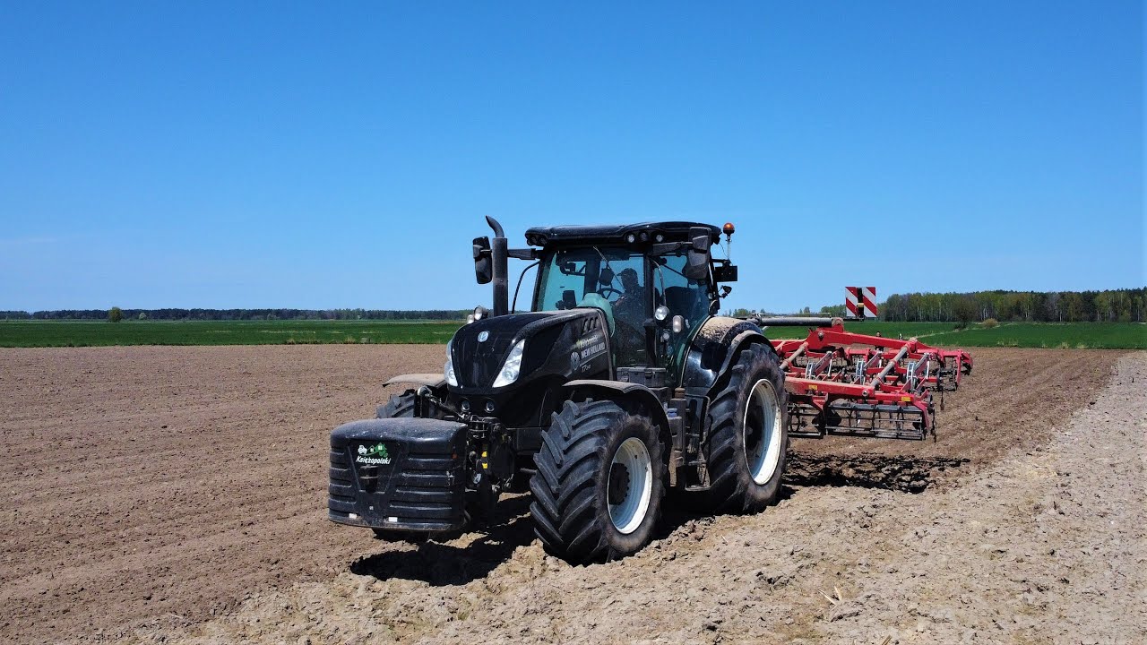Uprawa Czarnym New Hollandem ☆ GR Goławski ☆ T7.245 vs 6 metrów
