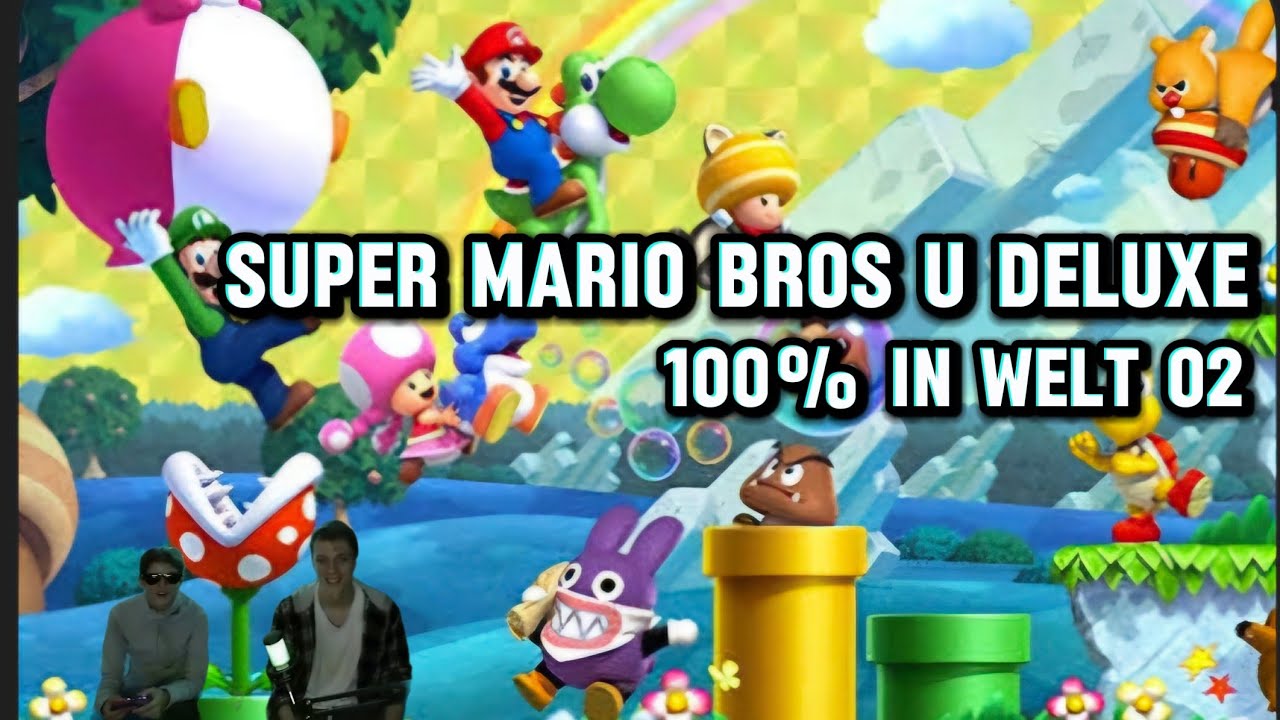 Super Mario Bros U Deluxe - Big Bro & lil Sis - 100% in Welt 02
