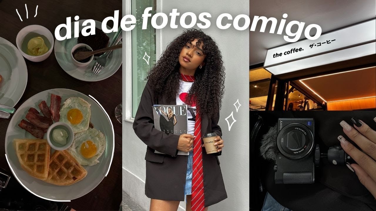 VLOG um dia de fotos, colocando wig cacheada, comprinhas online 💌✨
