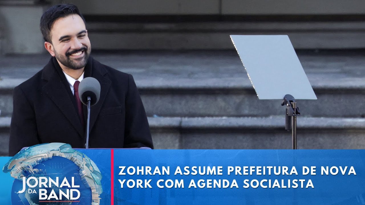 Zohran assume prefeitura de Nova York com agenda socialista | Jornal da Band