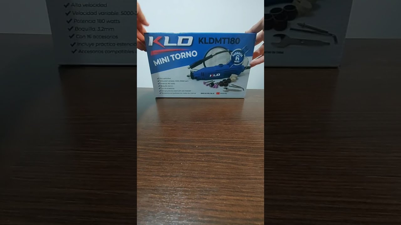 Minitorno Electrico KLD con Eje flexible y Valija