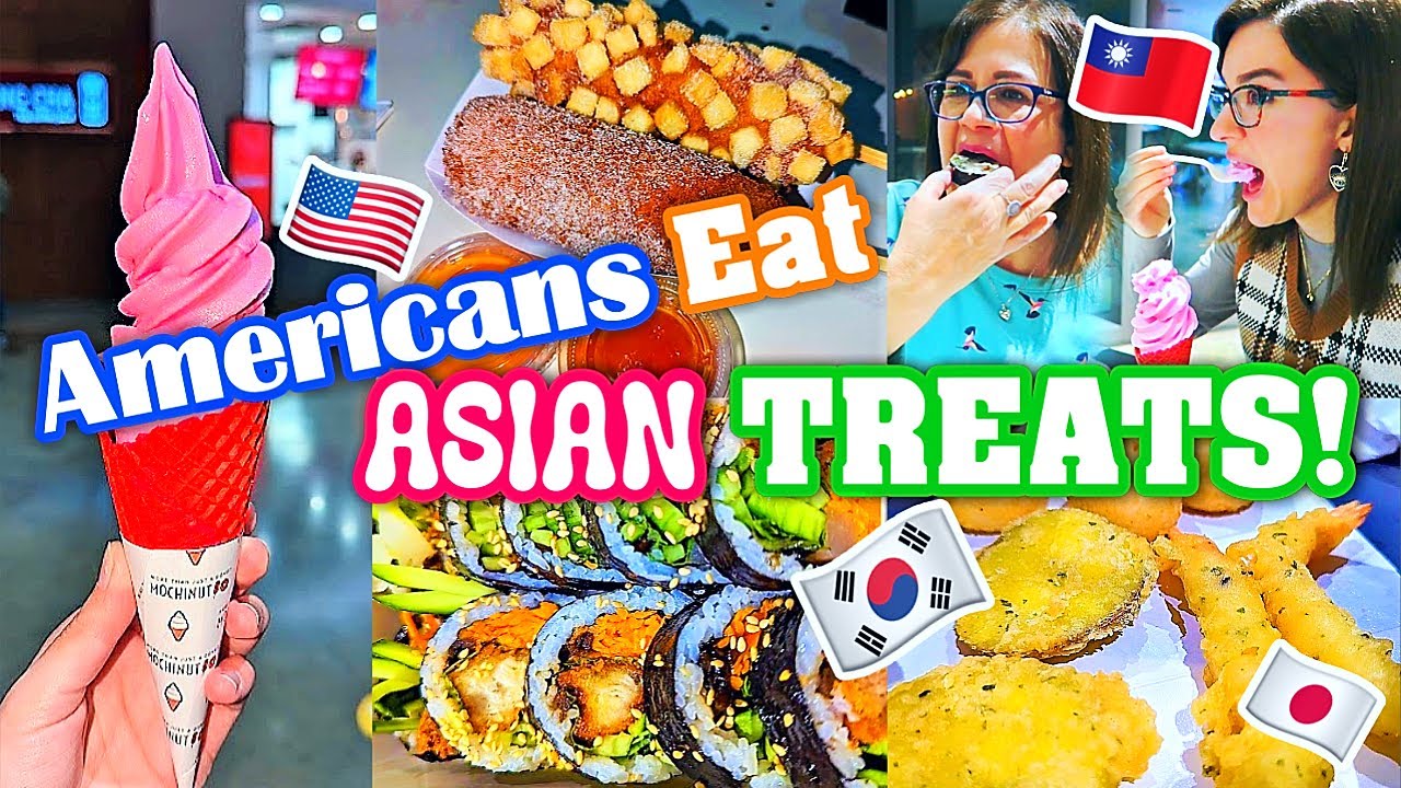 AMERICANS EAT KOREAN, JAPANESE, AND TAIWANESE FOOD & DRINKS!🍣🍤 - The Source OC, Buena Park📍