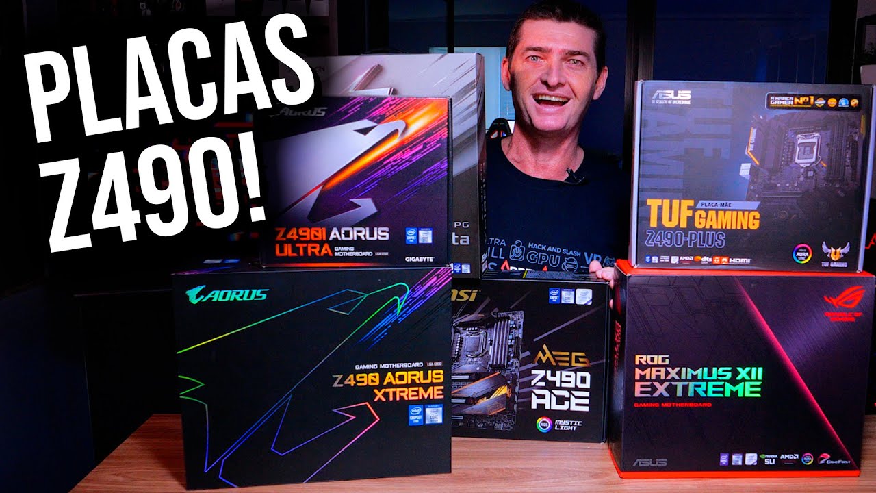 Z490: veja várias placas-mãe EXCELENTES para INTEL CORE de 10ª geração!