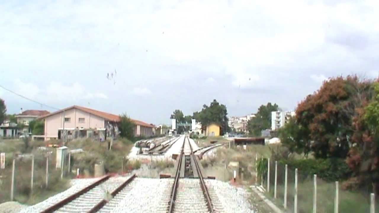 Cab ride on ADtranz DE 2000, from Magoula stop to Trikala station