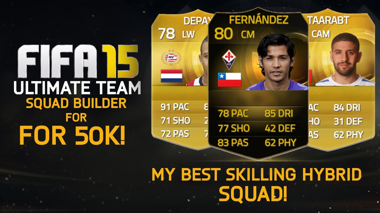 FIFA 15 | MY BEST SKILLING HYBRID TEAM for UNDER 50k! Squad Builder #35