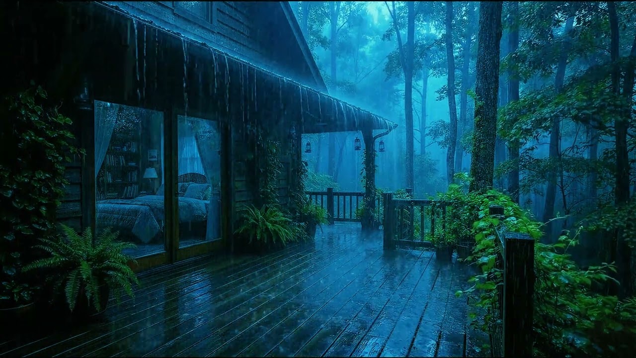 Cozy Cabin Rain Ambience for Focus and Sleeping (8 Hours)