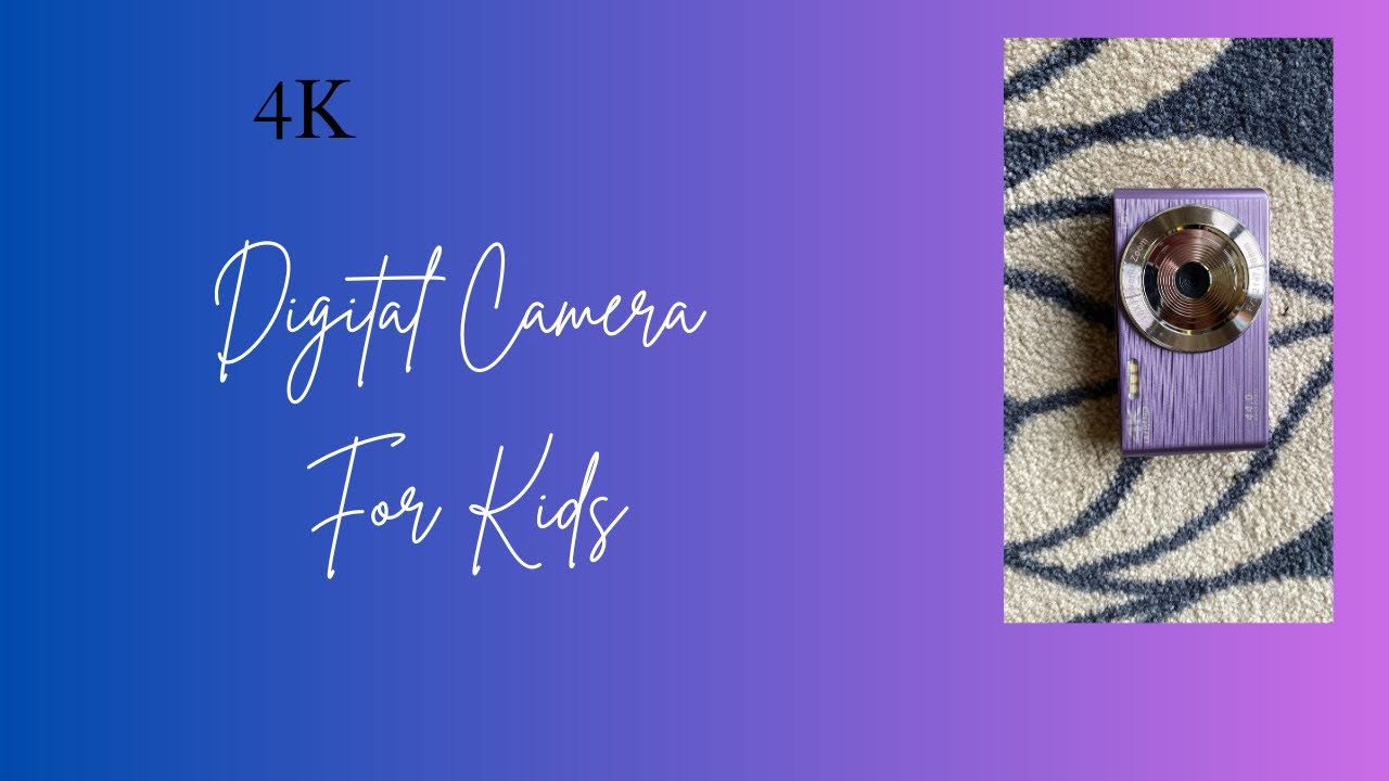 FHD 4K 44MP Digital Camera for Teens &ndash; Compact, Fun, & Easy to Use! Perfect for Kids!