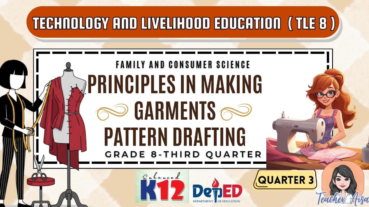 Усовершенствованный курс K12-TLE 8 (FCS-3-й квартал) Принципы пошива одежды: конструирование выкроек