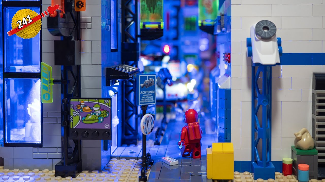 Dunkle Gassen rund um den Bahnhof - LEGO Space City (241)