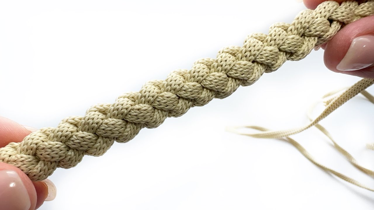 Самый простой способ, как связать крючком ремешок для сумки или браслет 🤗