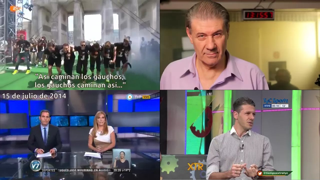 El festejo de los jugadores alemanes y la reacción de los medios oficialistas argentinos