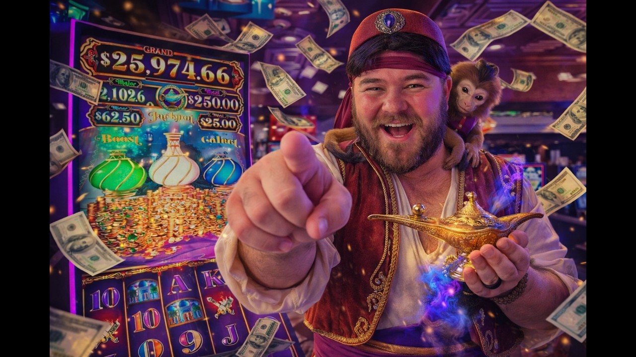 MYSTERY OF THE LAMP *BONUS* TURNED ME INTO ALADDIN!