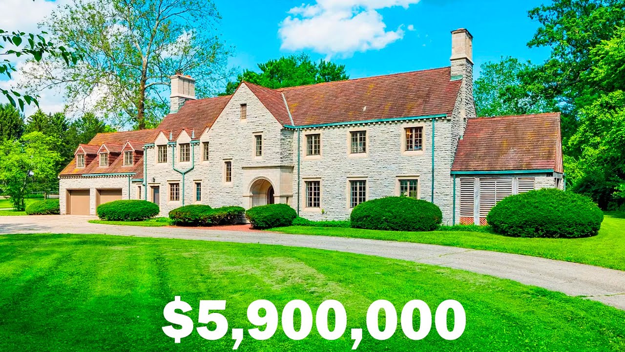 Overview of a luxury home in Ohio USA for $5,900,000. Tour of the mansion.
