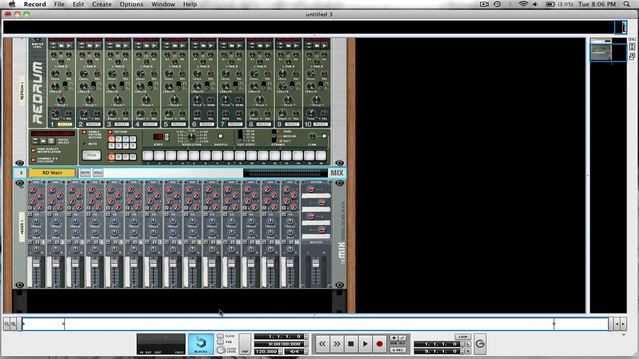 Advanced Mixing With Redrum In Reason 5/Record 1.5