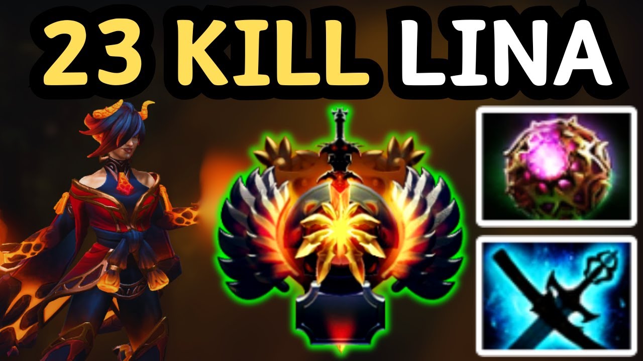🔥 THIS IS HOW TO DROP 23 KILLS WITH MID LINA | DOTA 2 🔥