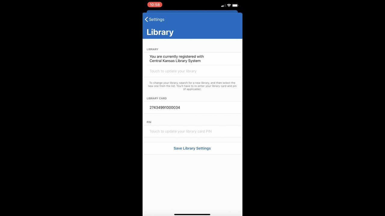 Hoopla How-To: Change library information in the app