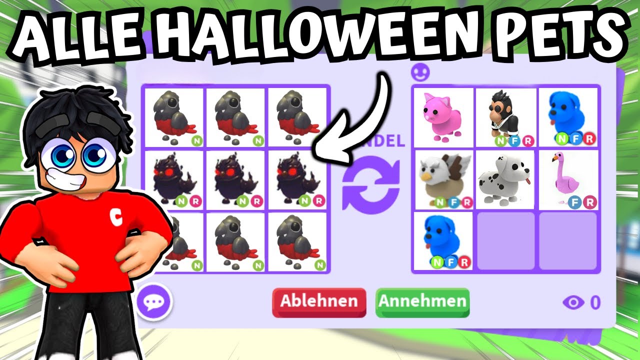 WIR TRADEN ALLE HALLOWEEN PETS in ADOPT ME! | Adopt Me Trading Challenge